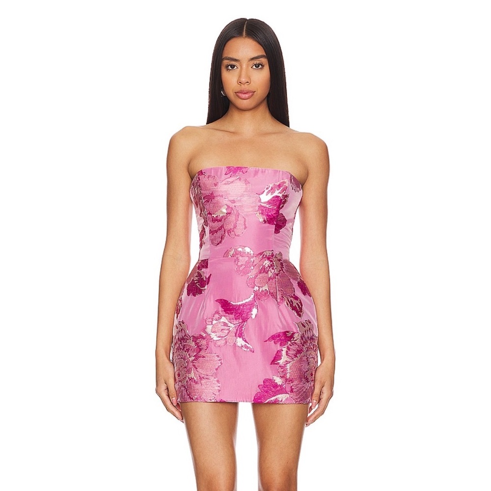 Katie May Valerie Dress in color Pink Peacock
